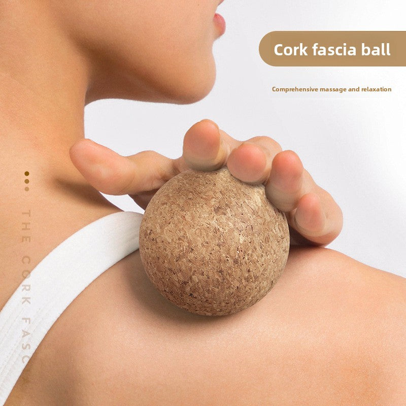 Pelota de masaje de corcho para yoga