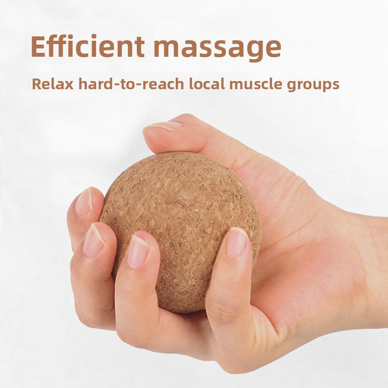 Pelota de masaje de corcho para yoga